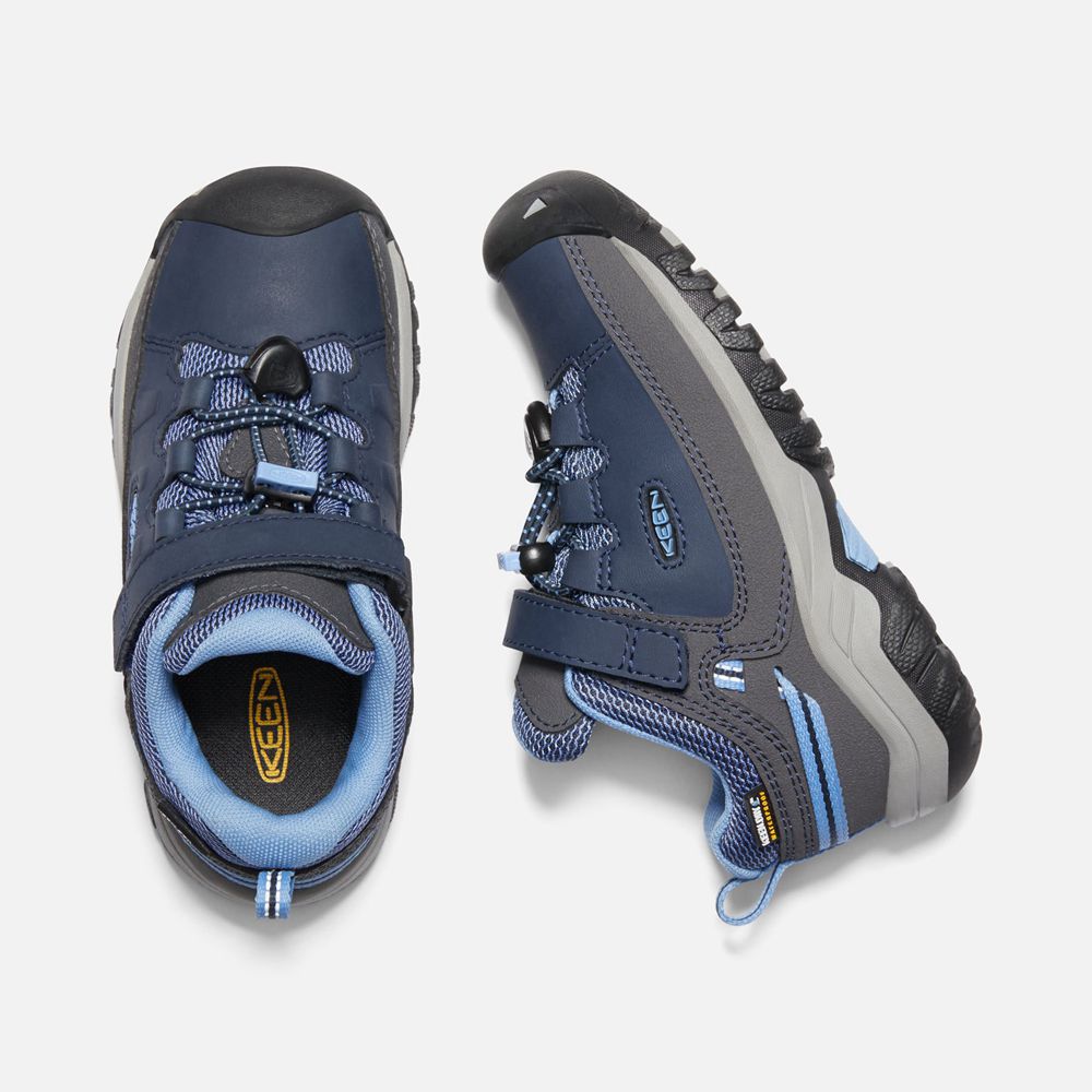 Chaussure de Randonnée Keen Enfant Bleu | Targhee Waterproof | PQFNZ-8754